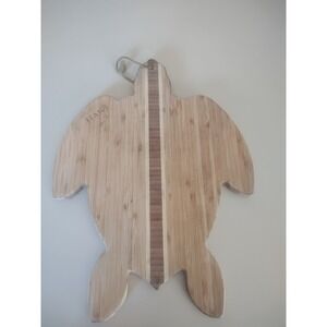Turtle Shaped Bamboo Cutting Board Wood Cheese Serving Board Coastal Beach Decor